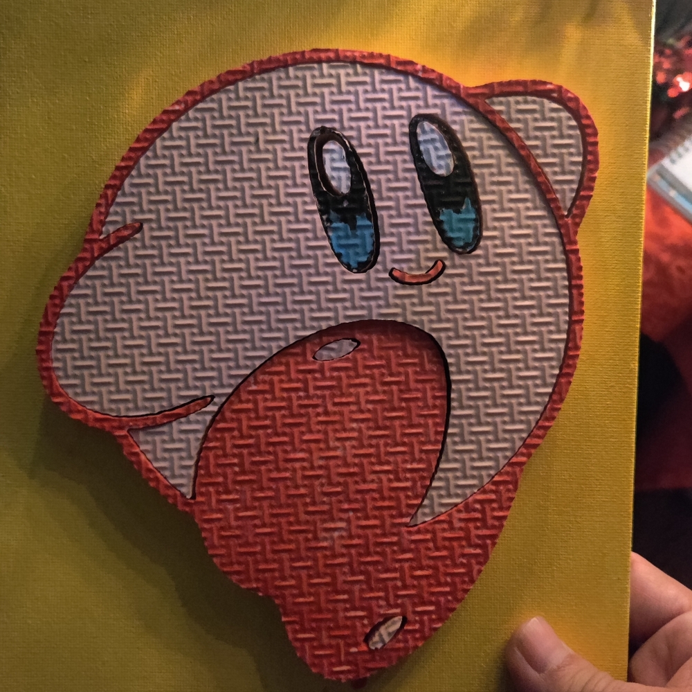 Kirby puff wall hanging